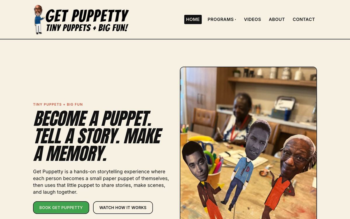 The Get Puppetty site