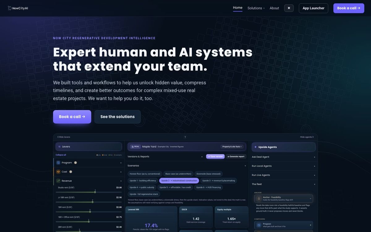 The nowcity.ai site