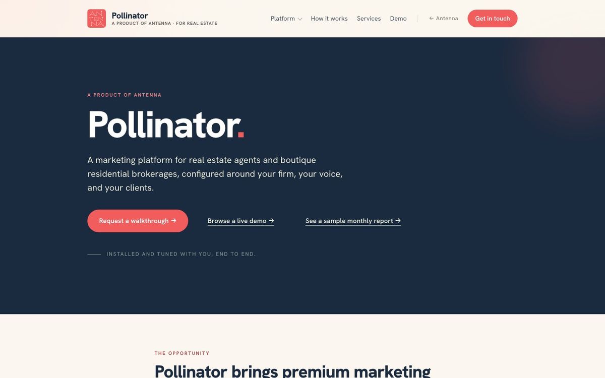 The Pollinator page